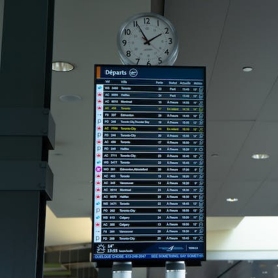 Horaires et statuts des vols